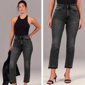 Abercrombie & Fitch Ankle Straight Jeans Ultra High Rise Curve Love Short - 28P